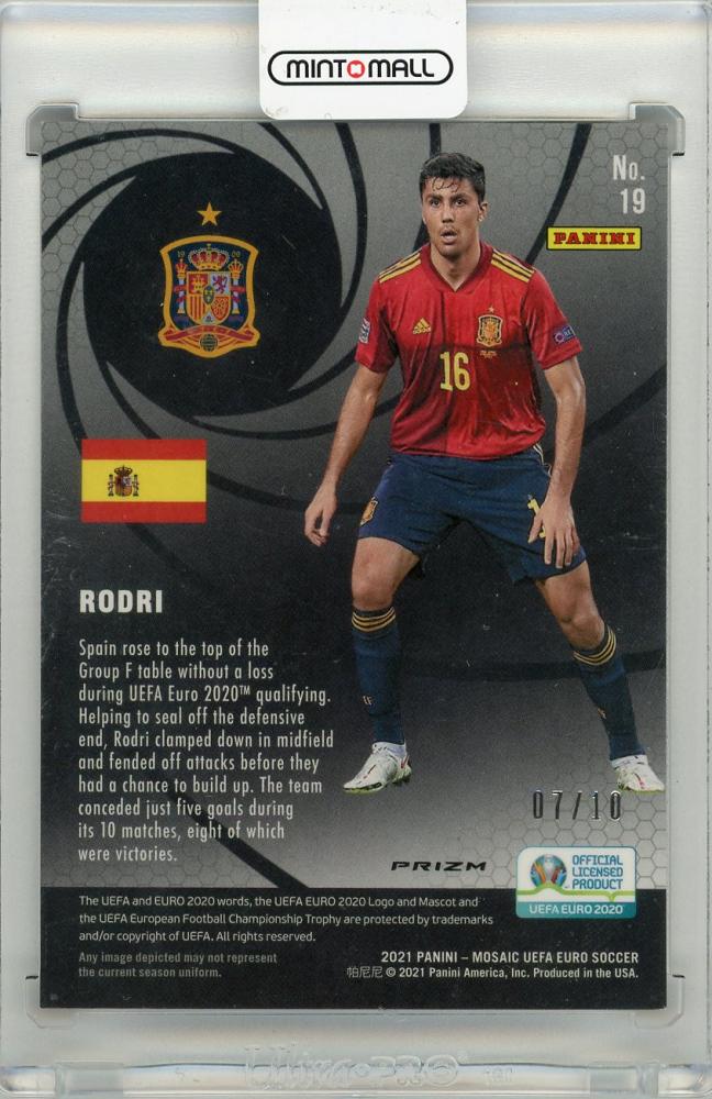 Mint Panini Mosaic Uefa Euro Spain Rodri