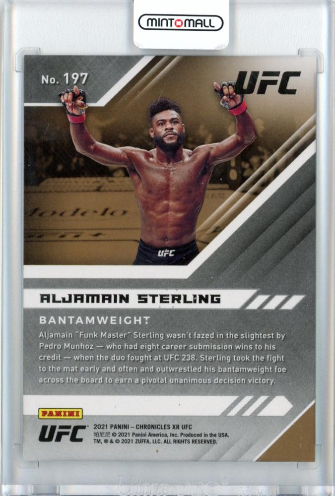 Mint Panini Chronicles Xr Ufc Aljamain Sterling