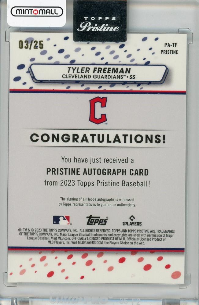 ミントモール MINT 浦和店 2023 Topps Pristine Cleveland Guardians Tyler