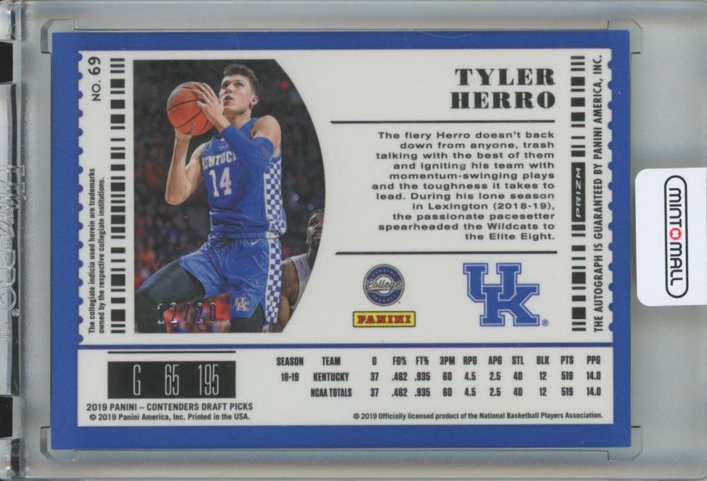 ミントモール MINT 池袋店 2019 Panini Contenders Draft Picks Tyler Herro