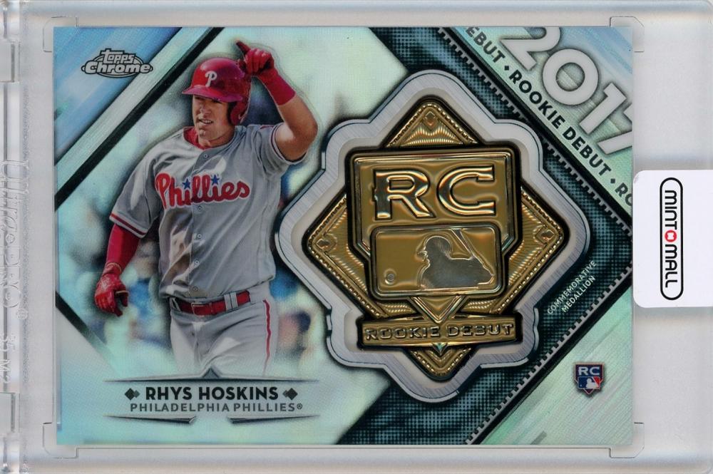 Mint Topps Chrome Rhys Hoskins Rookie Debut Medal