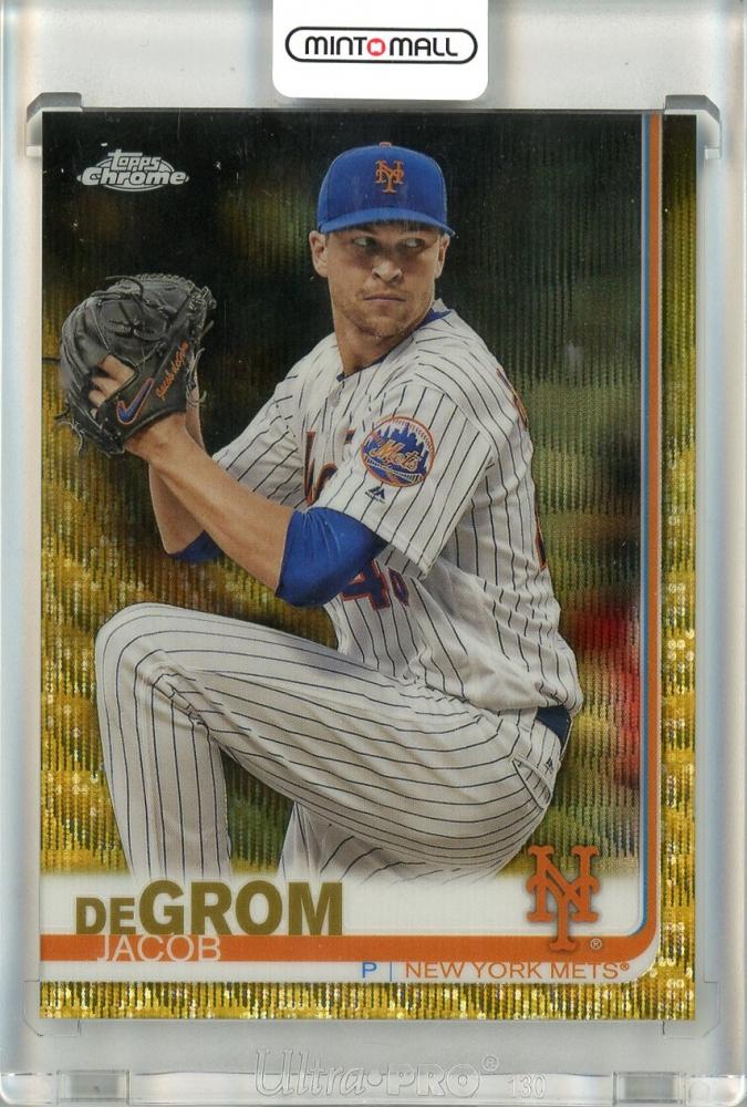 Mint Topps Chrome Jacob Degrom Base Gold Wave