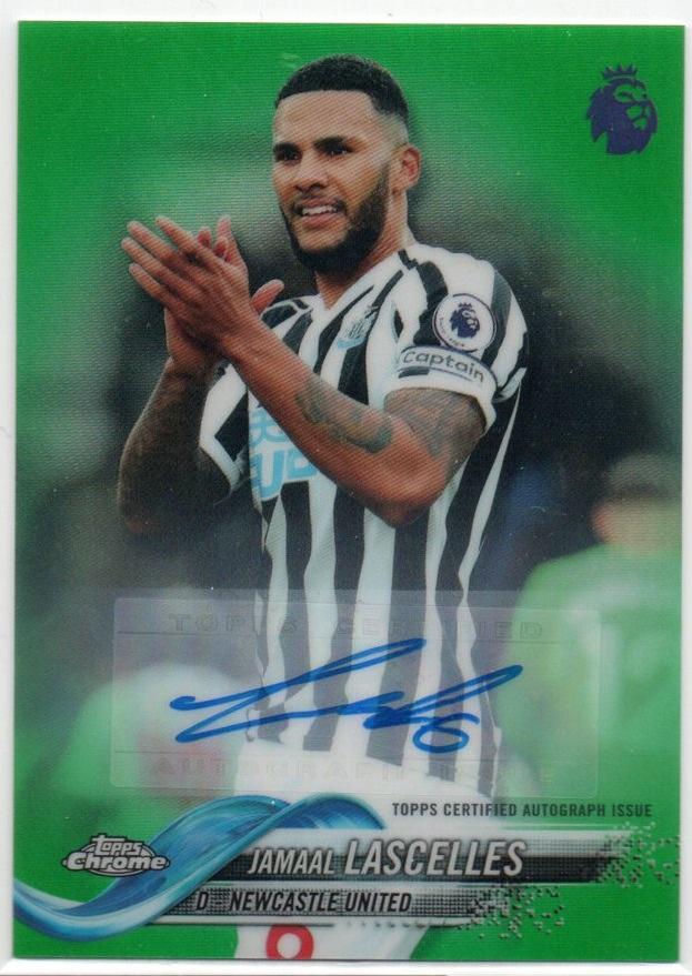 ミントモール Mint 池袋店 18 19 Topps Chrome Premier League Green Parallel Autograph Jamaal Lascelles 67 99