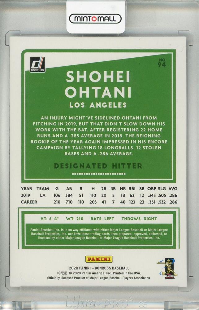 ミントモール / MINT 吉祥寺店 / 2020 PANINI Donruss #94 Holo Purple Shohei Ohtani