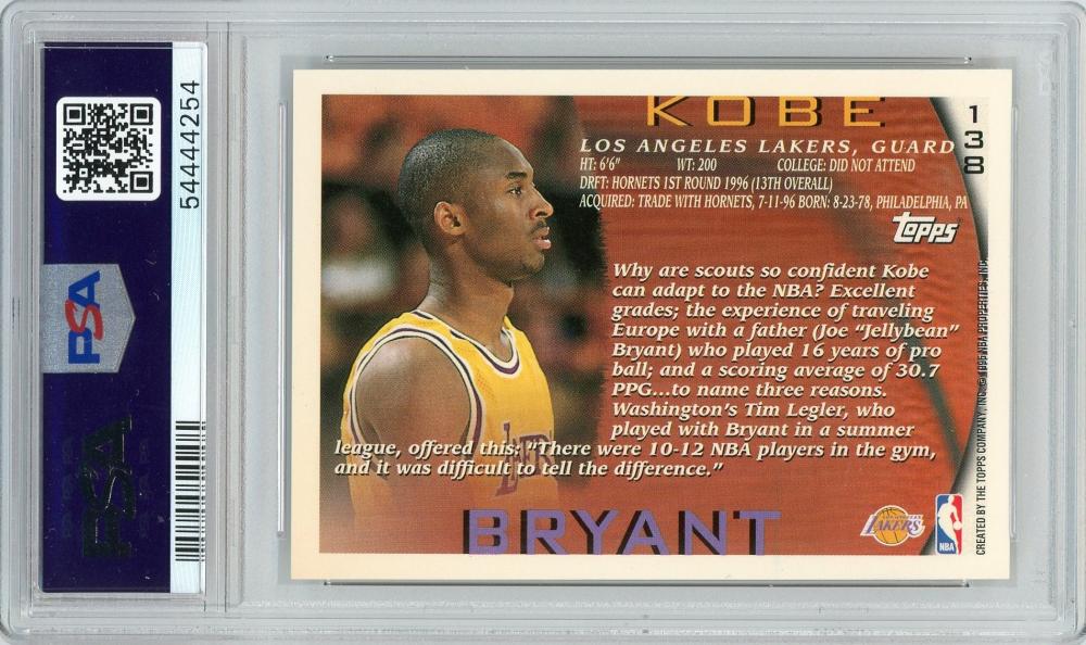 ミントモール / MINT 新宿店 / 1996-97 TOPPS #138 RC Kobe Bryant Los