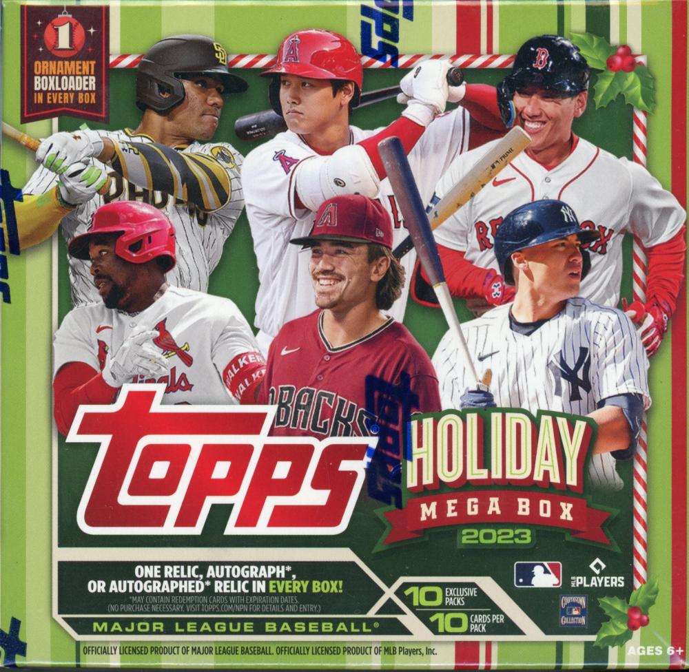 Topps 2023 Holiday Mega Box 3box シュリンク付きトップス - 記念グッズ