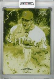 2022 Topps Fire Los Angeles Angels Shohei Ohtani Fired Up Gold