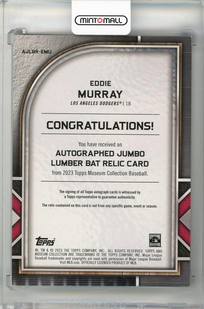 ミントモール / MINT 新宿店 / 2023 TOPPS Museum Collection Jumbo Lumber Bat ...