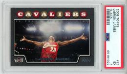 【PSA5】 2008-09 Topps Lebron James #23 Black Parallel 40/51