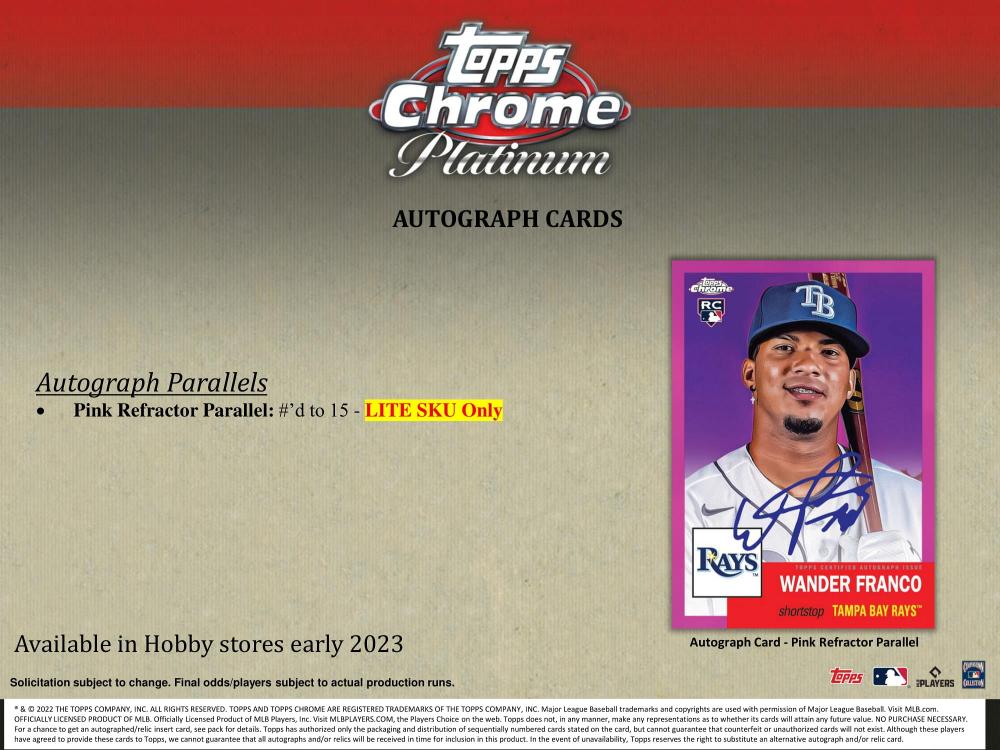 Topps Chrome Platinum Hobby Lite Box - その他