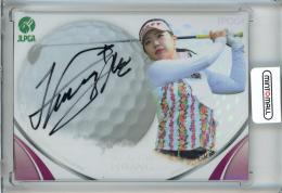 EPOCH 2020 JLPGA 日本女子プロゴルフ 黄アルム 直筆サインカード/#AG-HWA【11/20】