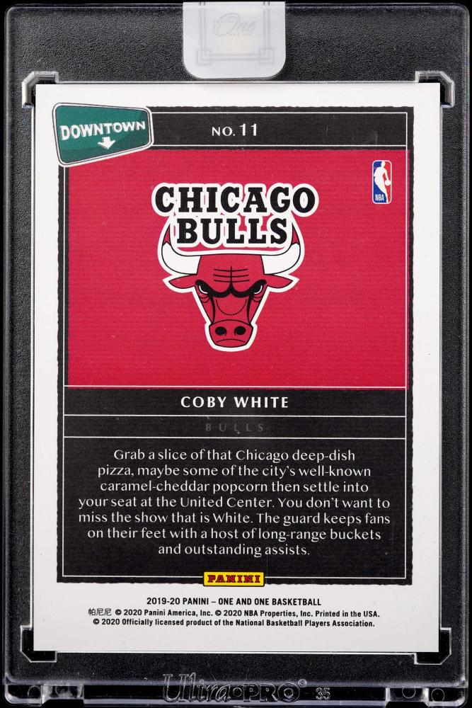 2019-20 Panini One and One Coby White #11 Downtown Chicago Bulls | eBay