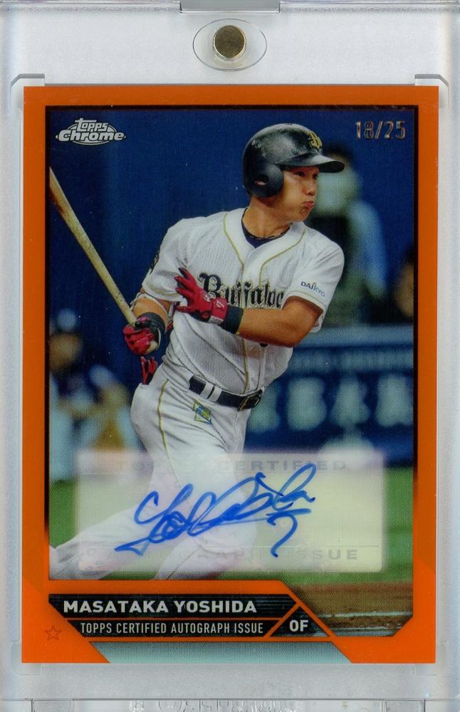 topps npb 2023 吉田正尚 サインカード 50 - トレーディングカード