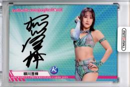 2023 BBM 女子プロレスカード 柳川澄樺 直筆サインカード 69/100