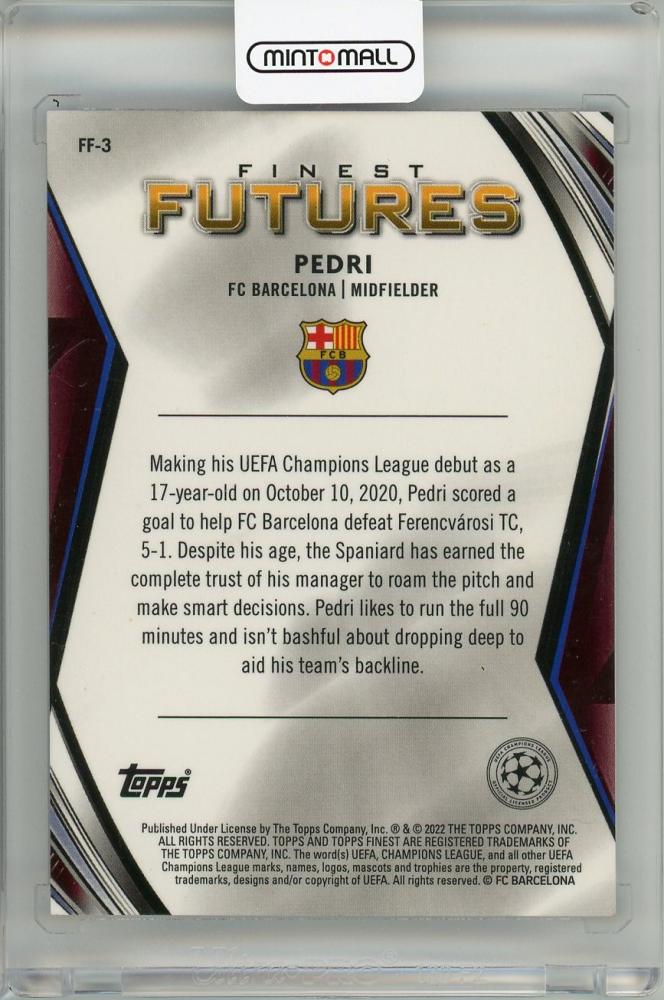 Pedri ペドリ 2021-22 topps chrome UEFA CL - スポーツ選手