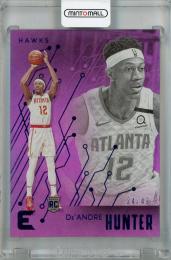 2019-20 Panini Chronicles De'Andre Hunter Essentials Purple #217 RC【24/49】 Atlanta Hawks