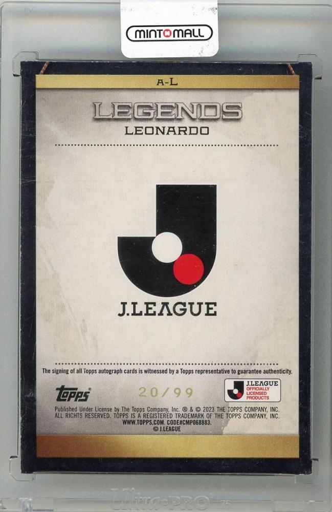 2023 Topps ZICO ジーコ J-league Jリーグ LEGENDS Autograph 直筆 