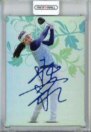 2024 EPOCH JLPGA Official Trading Card Top Players 永井花奈 デコモリシグネチャーカード/ブルー箔【02/20】