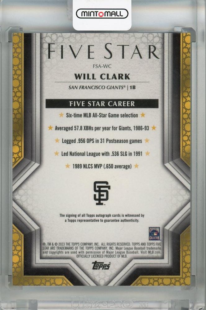 ミントモール Mint 浦和店 2023 Topps Five Star San Francisco Giants Will