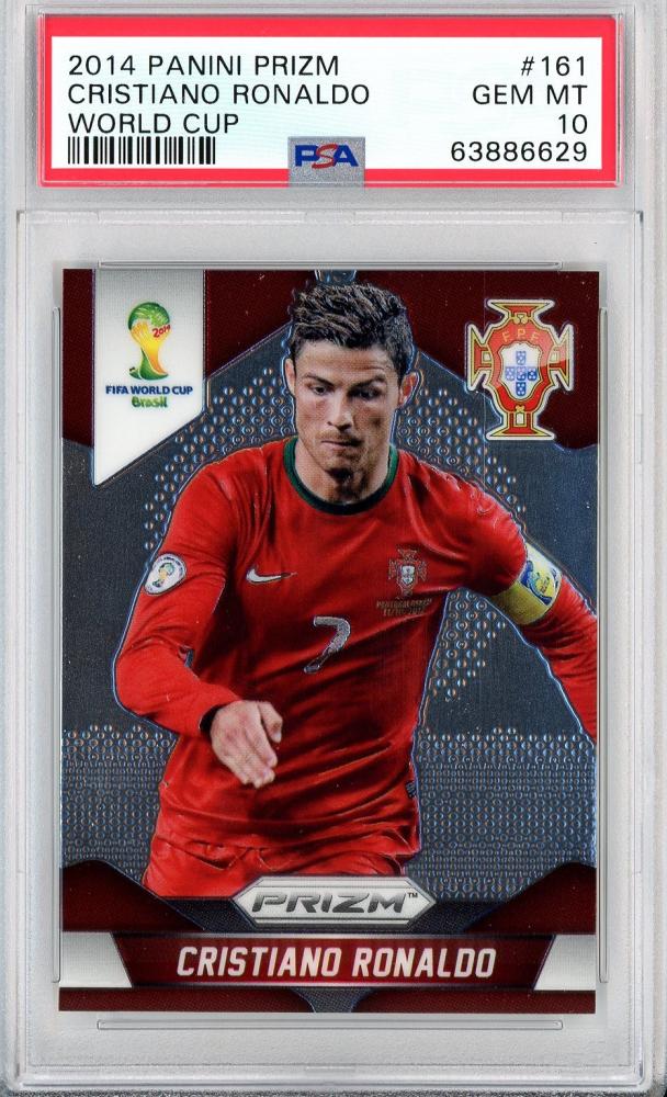 ☆ Cristiano Ronaldo 2014 Panini Prizm World Cup Soccer AUTO BGS