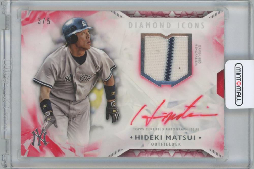 ミントモール / MINT 横浜店 / 2018 TOPPS Diamond Icons Autograph Relics Red / HIDEKI  MATSUI(New York Yankees) 【3/5】