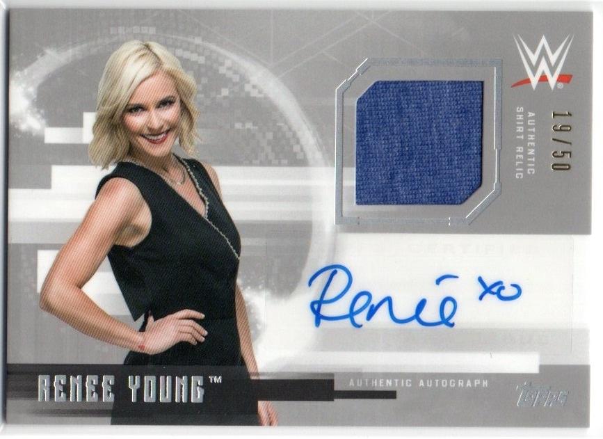 ミントモール Mint 池袋店 17 Topps Wwe Undisputed Silver Parallel Jersey Autograph Aenee Young 19 50