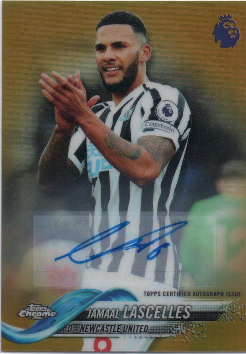 ミントモール Mint 池袋店 18 19 Topps Chrome Premier League Gold Parallel Autograph Jamaal Lascelles 24 50