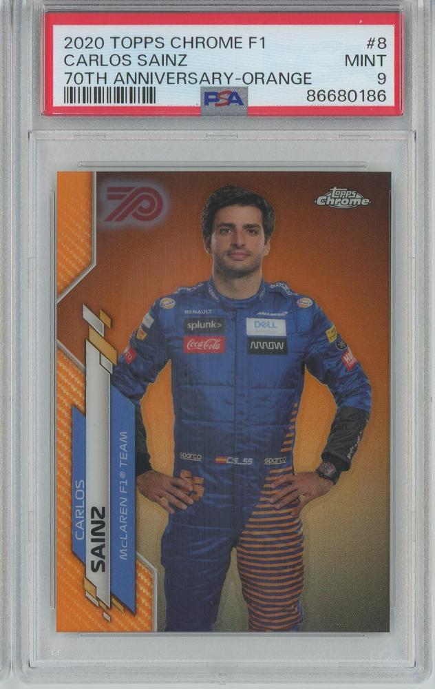 エンタメ/ホビー2020 topps chrome f1 角田 psa9 sapphire - シングル ...