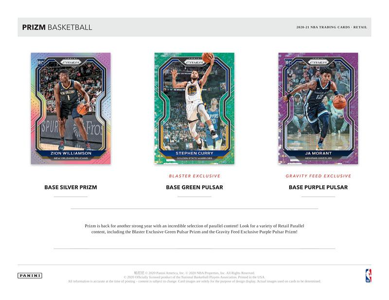 🏀 NBA 2020-21 PANINI PRIZM BASKETBALL BLASTER【製品情報