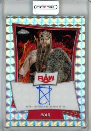 2025 Topps Chrome WWE Ivar Red Brand Chrome Autographs/#RBA-IVA
