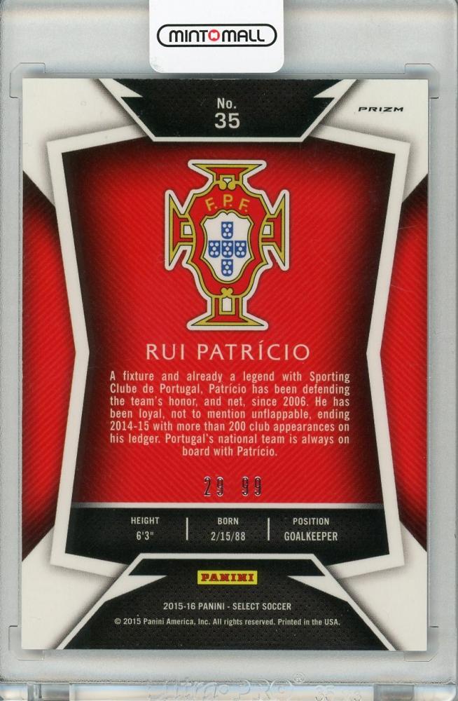 Panini Select Rui Patricio 5枚限定 カード - その他