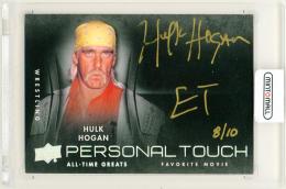 2012 Upper Deck All-Time Greats Sports Edition Hulk Hogan Personal Touch Signatures Favorite Movie【8/10】