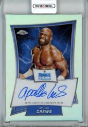 2025 Topps Chrome WWE Apollo Crews Blue Brand Chrome Autographs/Refractors/#BBA-APO【169/175】