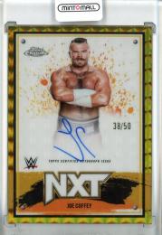 2025 Topps Chrome WWE Joe Coffey NXT Chrome Autographs/Gold Geometric Refractors/#NXT-JCF【38/50】