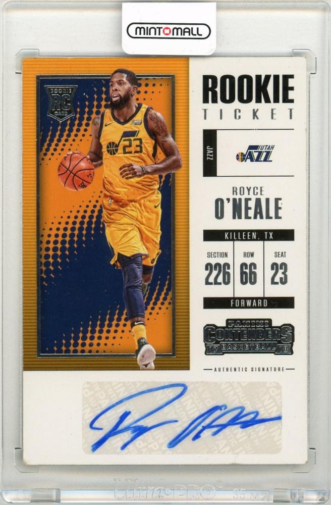 2017-18 Panini Contenders Basketball Royce O'neale #49 Rookie Season Ticket Retail Autographs Utah Jazz