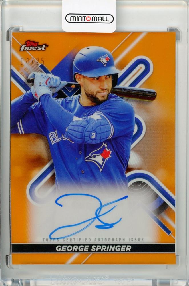 期間限定３０％ＯＦＦ！ 2022topps finest GEORGE springer 直筆サイン