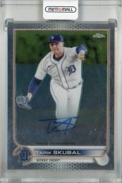 2022 Topps Chrome Tarik Skubal Chrome Veteran Autograph #CVA-TS  Detroit Tigers