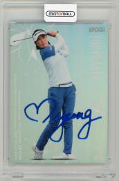 2023 EPOCH JLPGA TOP PLAYERS 全美貞 デコモリシグネチャーカード(サファイヤ箔)【18/25 】 女子プロゴルフ