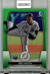 ミントモール / MINT 立川店 / 2023 TOPPS BOWMAN NPB ベースボールカード ロッテ 菊地吏玖 #81 Rookie  Chrome Green Refractor【63/99】