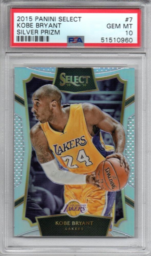 最もPanini Select Kobe Bryant コービー シルバー カード その他