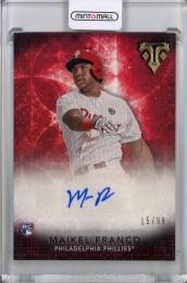 2015 Topps Triple Threads Maikel Franco Rookie Autographs【15/99】 Philadelphia Phillies