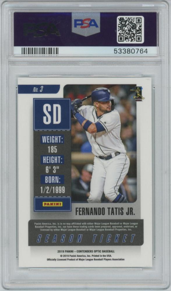 2019 タティス FERNANDO TATIS JR. RC PSA10パドレス