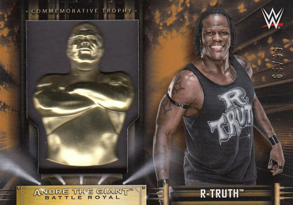 ミントモール Mint 池袋店 19 Topps Wwe Road To Wrestlemania R Truth Bronze Parallel Commemorative Andre The Giant Battle Royal Trophy 65 99