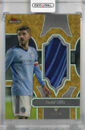2024 Topps Finest MLS David Villa Finest Fabrics Gold Refractor #FF-DV 【08/50】 NYCFC