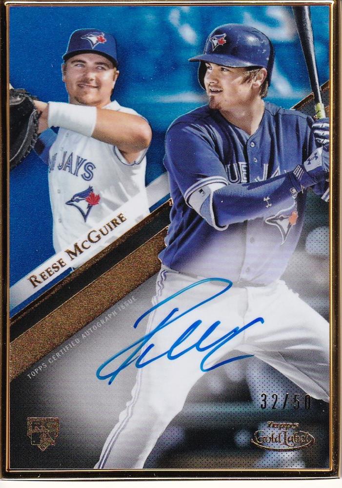 ミントモール MINT 浦和店 Topps Gold Label Toronto Blue Jays Reese McGuire Framed Autograph Blue