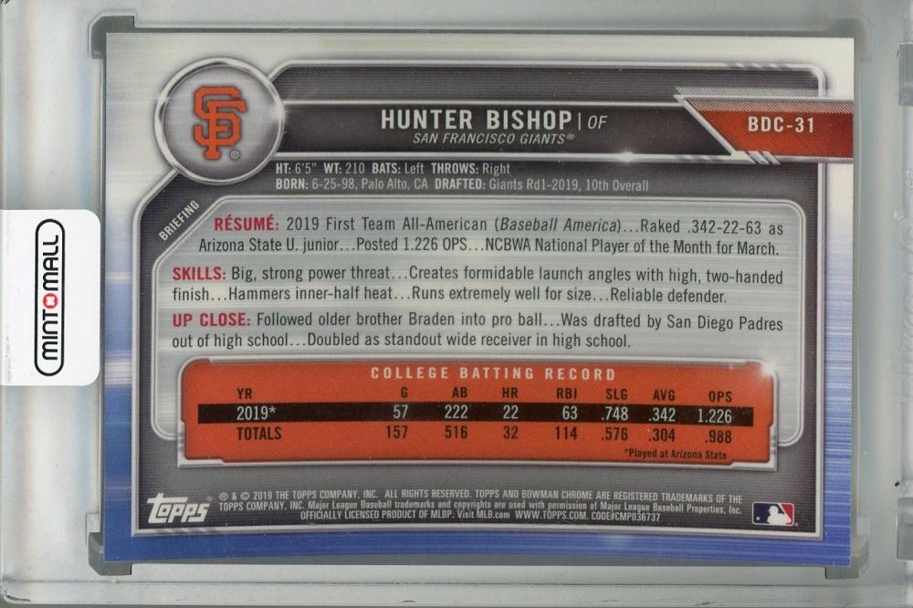 ミントモール / MINT 浦和店 / 2019 Topps Bowman Draft San Francisco Giants Hunter