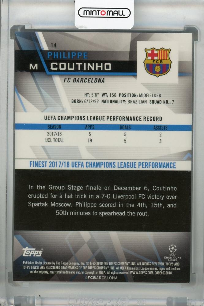 ミントモール / MINT 浦和店 / 2018-19 Topps Finest UEFA Champions