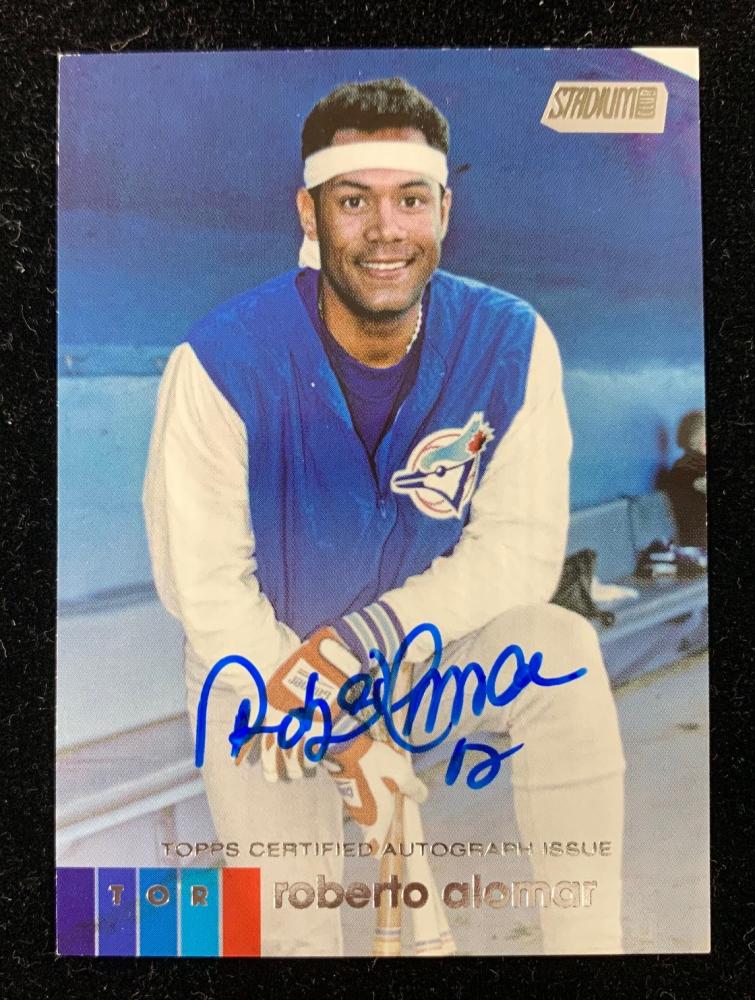 Mint Topps Stadium Club Toronto Blue Jays Roberto Alomar Autographs