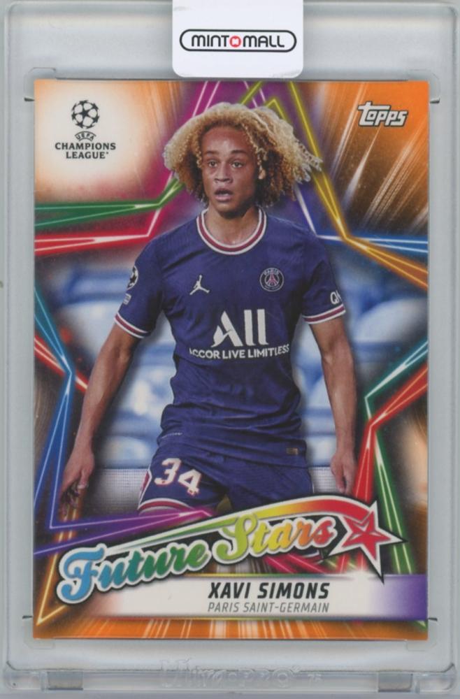 ミントモール Mint 横浜店 21 22 Topps Uefa Champions League Future Stars Orange Xavi Simons Paris Saint Germain 07 25