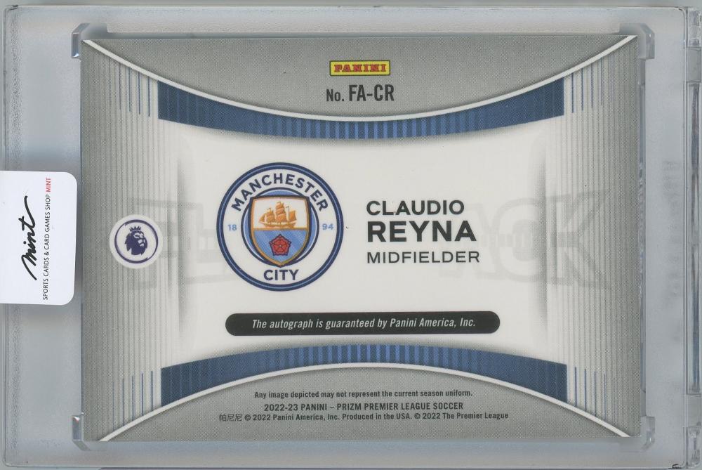 2022-2023 Panini prizm premier league soccer Manchester City MCI Flashback autographs 直筆サインカード Claudio Reyna